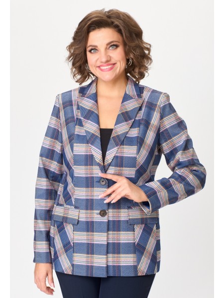 412 бело-синяя клетка