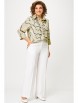 Брючный костюм артикул: 408+601 молочно+мультиколор от БелЭльСтиль - вид 4