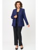 Брючный костюм артикул: 412+596 синий гусек+черный от БелЭльСтиль - вид 6