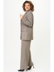 Брючный костюм артикул: 848+601 елочка коричневая от БелЭльСтиль - вид 4