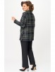 Брючный костюм артикул: 762+596 черный твид от БелЭльСтиль - вид 2