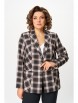 Жакет артикул: 412 клетка коричневая от БелЭльСтиль - вид 1