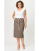 Юбка артикул: 598 светло-коричневый от БелЭльСтиль - вид 4