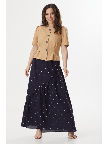 2429 беж+темно-синий