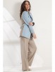 Брючный костюм артикул: 2546 голубой+беж от Магия Моды - вид 8