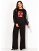 Брючный костюм артикул: 1412 черный от ТАиЕР - вид 1