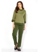 Брючный костюм артикул: 1381 олива от ТАиЕР - вид 5