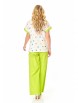 Брючный костюм артикул: M-7517 лайм от T&N - вид 2