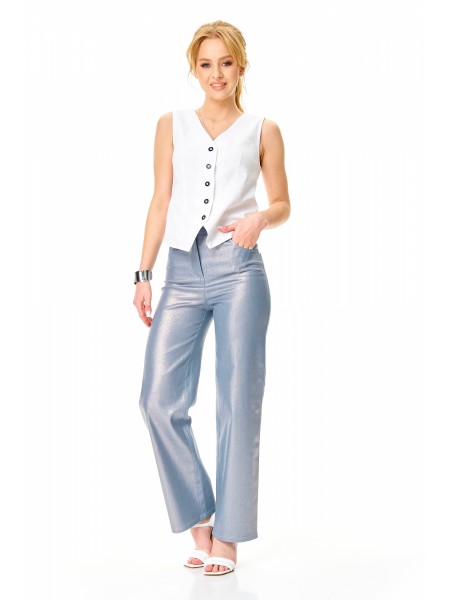 М-7634 белый, стальной голубой блеск