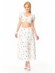 Юбочный костюм артикул: M-7655 молоко «сердечки» от T&N - вид 6