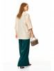 Брючный костюм артикул: М-7682 золото-зелень от T&N - вид 2