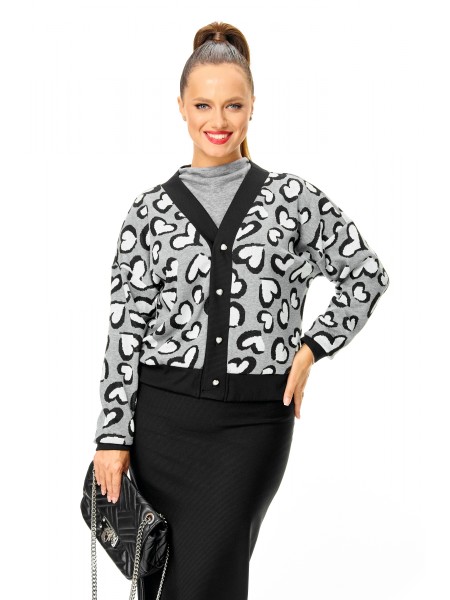 М-7699 дизайн «сердце» и черный