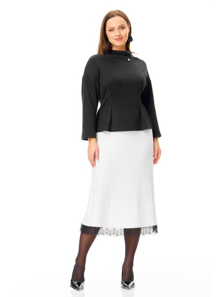 М-7721 черный и белый с блеском