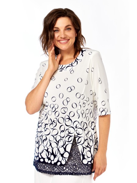 4062 белый с темно-синим