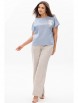 Брючный костюм артикул: 3068 серо-голубой+натуральный от Ma Сherie - вид 9