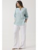 Брючный костюм артикул: 3134 мятный+белый от Ma Сherie - вид 11