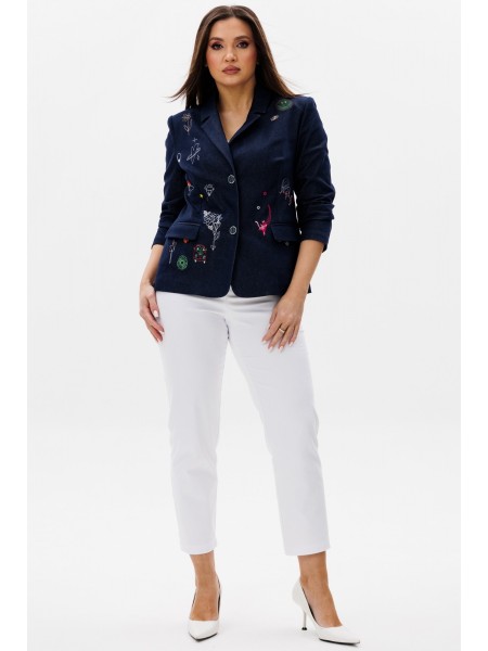 3147 темно-синий+белый