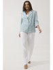 Брючный костюм артикул: 3133 мятный+белый от Ma Сherie - вид 10