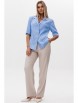 Брючный костюм артикул: 3129 голубой+бежевый от Ma Сherie - вид 8