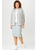 Юбочный костюм артикул: 4031 серо-мятный от FITA - вид 6