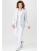 Брючный костюм артикул: 3021 белый+голубой от FITA - вид 10