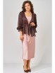 Плательный костюм артикул: 3193 розово-шоколадный от FITA - вид 7