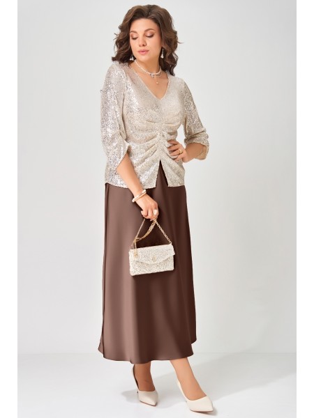 4153 шоколадно-бежевый