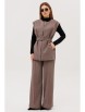 Брючный костюм артикул: 2142 шоколад от AmberaStyle - вид 1