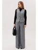 Брючный костюм артикул: 3013-1 серый/черный от AmberaStyle - вид 1
