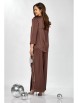Брючный костюм артикул: М-626 молочный шоколад от ЗигзагСтиль - вид 2
