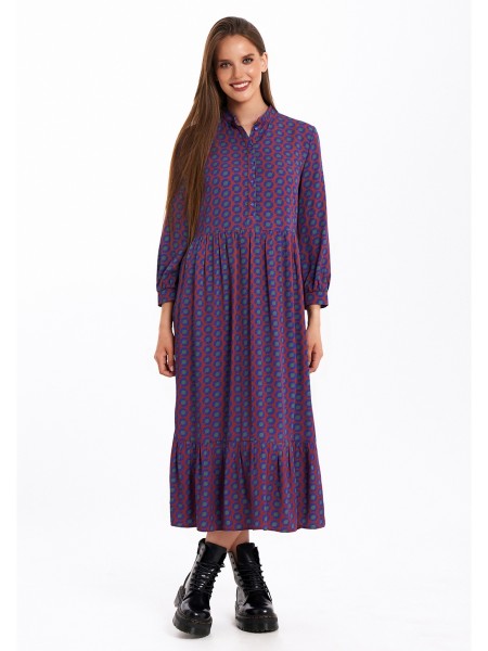 1056 терракотовый с принтом