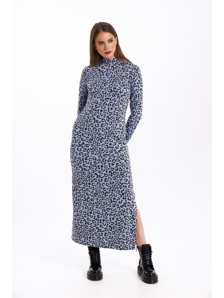 1057.1 голубой/принт леопард