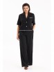 Брючный костюм артикул: 8046 черный от KaVaRi - вид 5