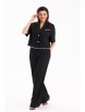 Брючный костюм артикул: 8046 черный от KaVaRi - вид 7