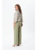 Брючный костюм артикул: 5391 олива+цветы от GIZART - вид 2