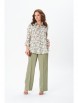 Брючный костюм артикул: 5391 олива+цветы от GIZART - вид 6