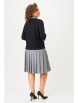 Юбочный костюм артикул: 2134 черный+клетка от Светлана-Стиль - вид 2
