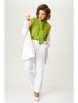 Брючный костюм артикул: М-1338 белый от Карина Делюкс - вид 5