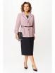 Плательный костюм артикул: М-1382 розовый, черный от Карина Делюкс - вид 5