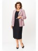 Плательный костюм артикул: М-1382 розовый, черный от Карина Делюкс - вид 8