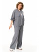 Брючный костюм артикул: М-1368 серый от Карина Делюкс - вид 3