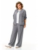 Брючный костюм артикул: М-1368 серый от Карина Делюкс - вид 1