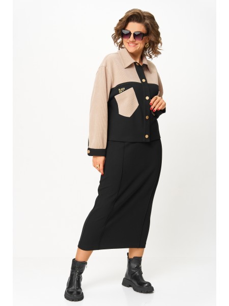 М-1399 черно-бежевый