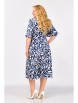 Нарядное платье артикул: 854 сине-молочный принт от Swallow - вид 7