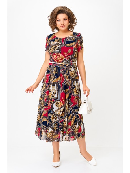 843.4 сине-бело-красный принт