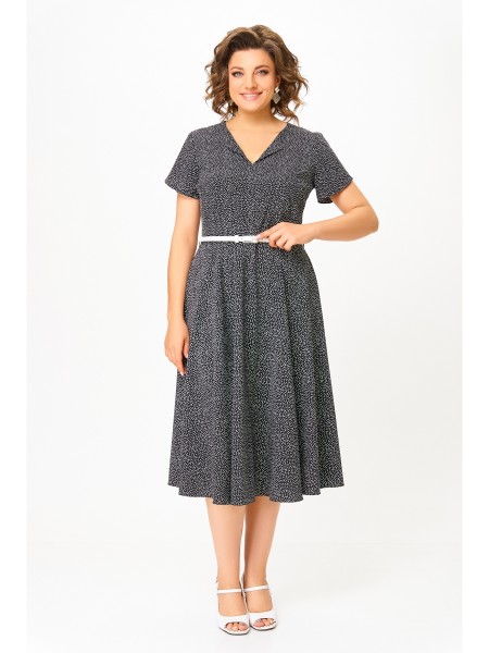 836.1 чёрный в белый горошек