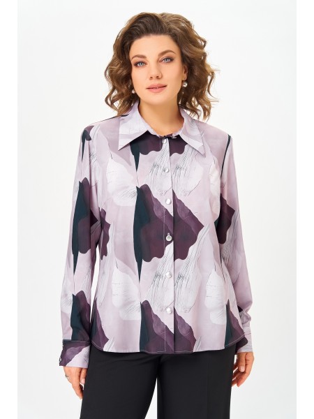 884.2 коричнево-сиреневый принт