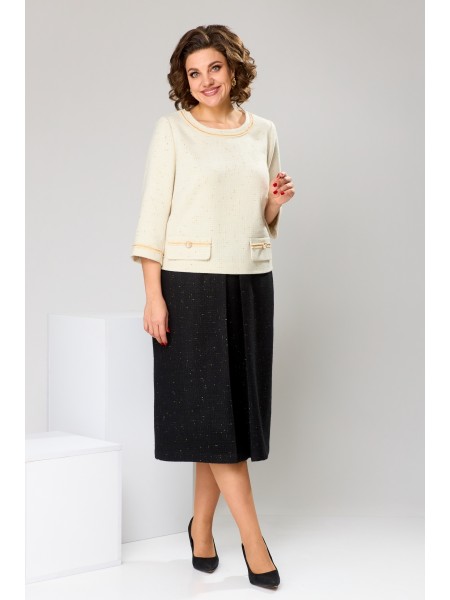 2-2486 молочный/чёрный