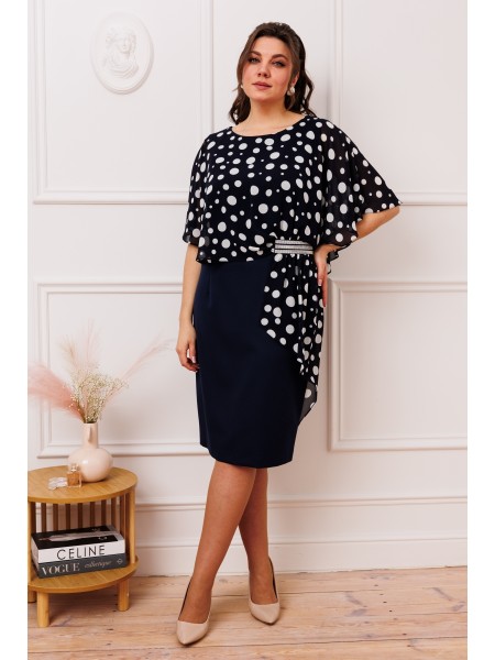 1-2371 синий/горох