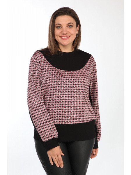 2548/1 черный с розовым